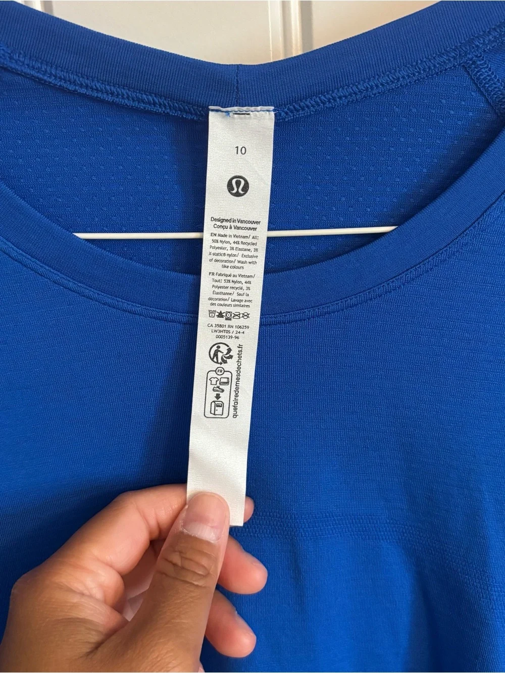 Lululemon Swiftly Tech long-Sleeve Royal Blue color Size 10